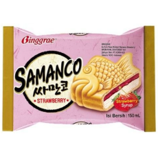 Binggrae Samanko Strawberry Ice Cream